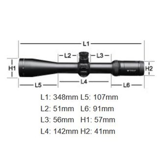 Vortex Viper HS LR 4-16x50 Richtkijker, Dead-Hold BDC Dradenkruis (Long Range, MOA)