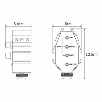 Boya Audio Adapter BY-MP4 voor Smartphone, DSLR, Camcorders en PC