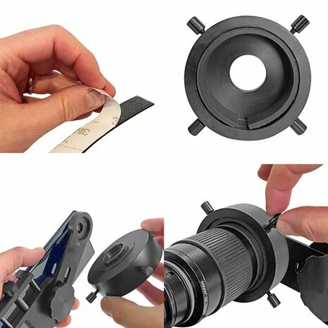 Smartoscope Vario-Adapter voor Smartphones (Incl. Optiekarm K30)